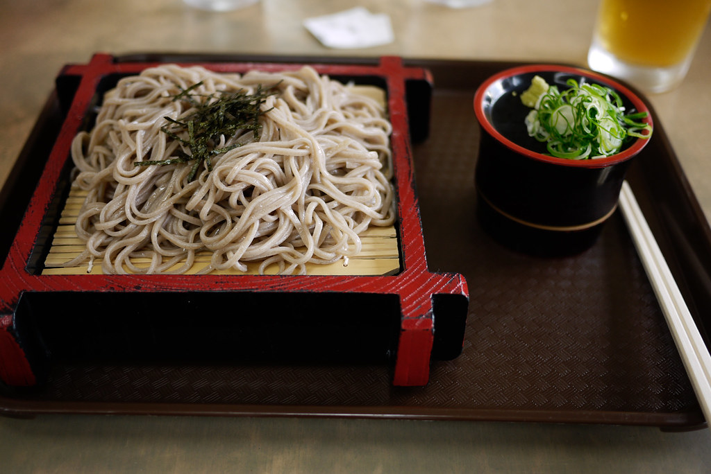 Refreshing plate of Soba. Chilled for a hot day.